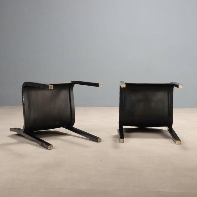 Wood Mito Chairs by Carlo Bartoli for T70, 1970s, Set of 6 For Sale - Image 7 of 9