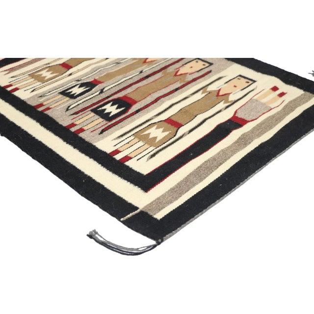77871 Antique Navajo-Style Kilim Yeibichai Rug, 02'01 x 02'10. This captivating antique Yeibichai Navajo-style kilim...