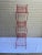 Mid 20th Century Vintage Mid-Century Atomic Pagoda Nine Tier Tole Plant Stand - Newly Painted Red For Sale - Image 5 of 6