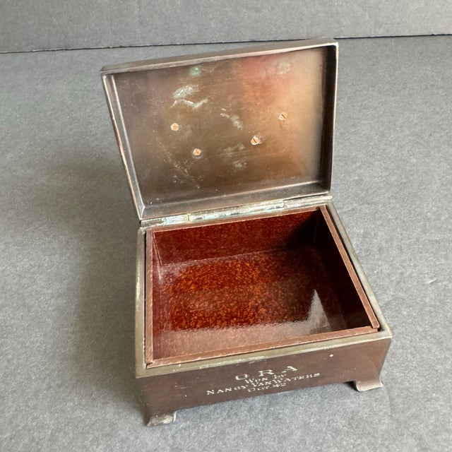 1940s Horse Statue Trophy Lidded Box Equestrian Ora Horse Racing Vintage Brass For Sale - Image 9 of 12