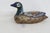 Mid-Century Modern Tonala Mexico Brass Ceramic Duck Mid Century Modern Hand Painted Folk Art 4520b For Sale - Image 3 of 15