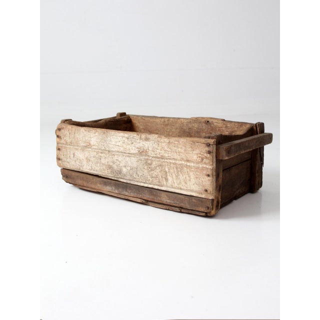 Antique Wood Farm Crate For Sale - Image 12 of 18