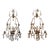 Pair of Gilt Metal and Crystal Sconces For Sale