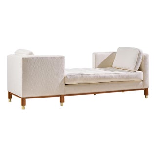 Edward Wormley for Dunbar Style Mid Century Tête-À-Tête Sofa For Sale