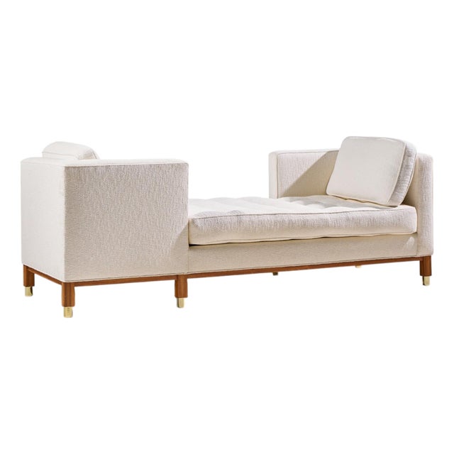 Edward Wormley for Dunbar Style Mid Century Tête-À-Tête Sofa For Sale