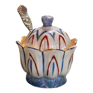 Early 20th Century Tulip Shaped China Serving Dish