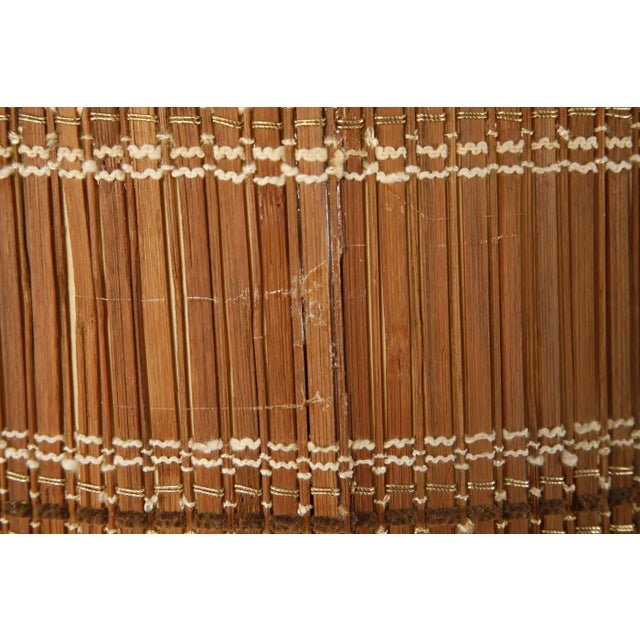 Maria Kipp Mid-Century Organic Modern Natural Reed Woven Lampshade, 1960s For Sale In Los Angeles - Image 6 of 8
