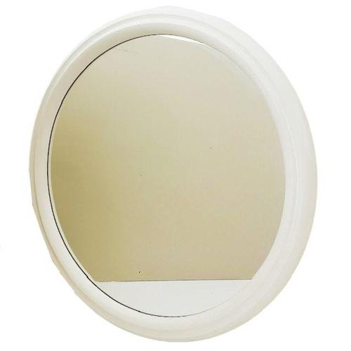 Mid-Century Modern Vintage Space Age Wall Mirror in White Plastic, 1970s For Sale - Image 3 of 7