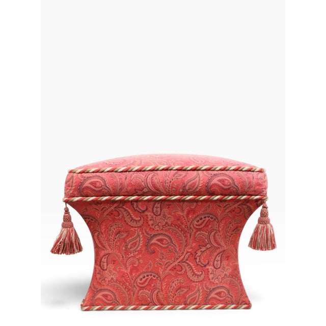 Turkish Bohemian Style Ottoman Stool Bench by the Baker Furniture Company C. 1980/90's For Sale - Image 12 of 12