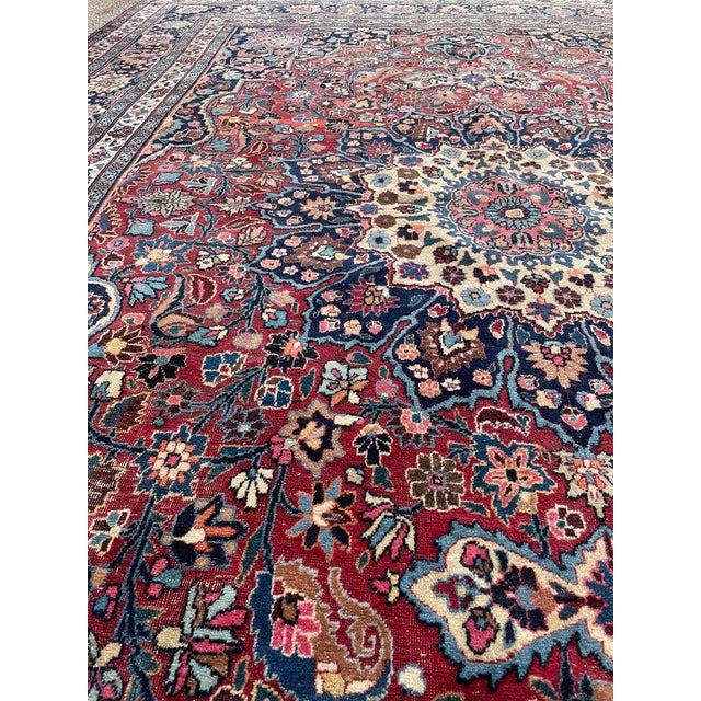 * All of our antique & vintage rugs are professionally cleaned prior to being listed.* Name: GLOWING Timeless Antique with...