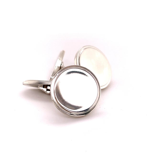 Georg Jensen Estate Sterling Silver Cufflinks 16.84 Grams GJ6 These elegant Authentic Georg Jensen Men's Cufflinks are...