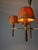 Danish 5-Arm Chandelier in Wood and Brass, 1950s For Sale - Image 4 of 18