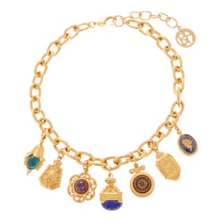 Zelda 24K Gold Electroplate Necklace For Sale