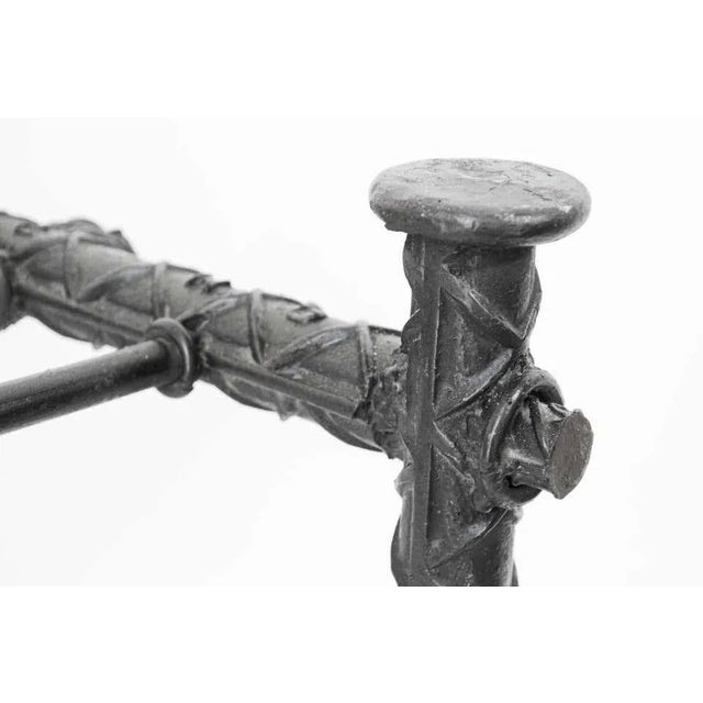 Ilana Goor Style Iron Brutalist Table Base For Sale - Image 12 of 13