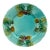 French Majolica Strawberries Plate Luneville, Circa 1880 For Sale