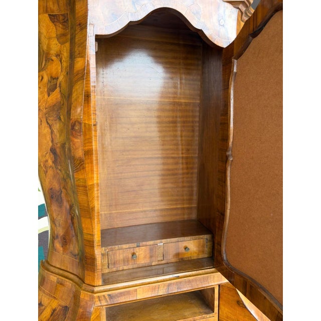 Late 1900s Italian Burl Secretary For Sale - Image 11 of 17