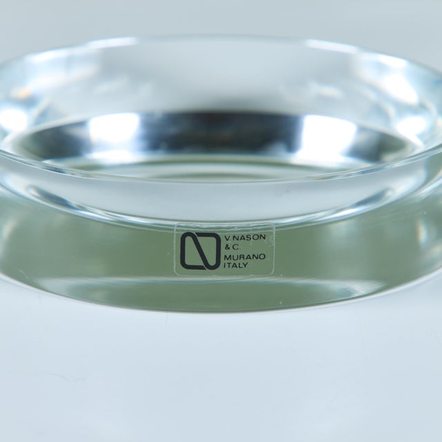 Round Murano Glass Ashtray for V. Nason & C. For Sale - Image 11 of 11