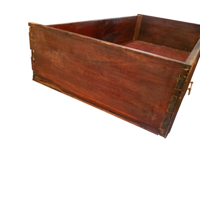 Antique Late 19th Century Colonial Revival Chippendale-Style Mahogany High Chest W/Raised Paneled Sides For Sale - Image 16 of 18