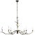 Visual Comfort Julie Neill for Visual Comfort Signature Iberia Large Chandelier in Antique Bronze Leaf For Sale - Image 4 of 7