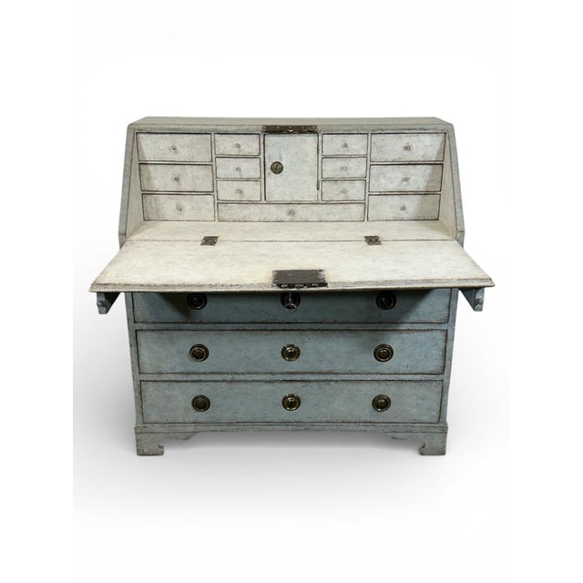 Gustavian (Swedish) Antique Swedish Secretary with Drawers For Sale - Image 3 of 9