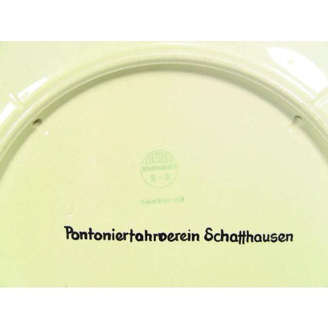 Cream Schaffhausen Switzerland Gratitude Charger For Sale - Image 8 of 11