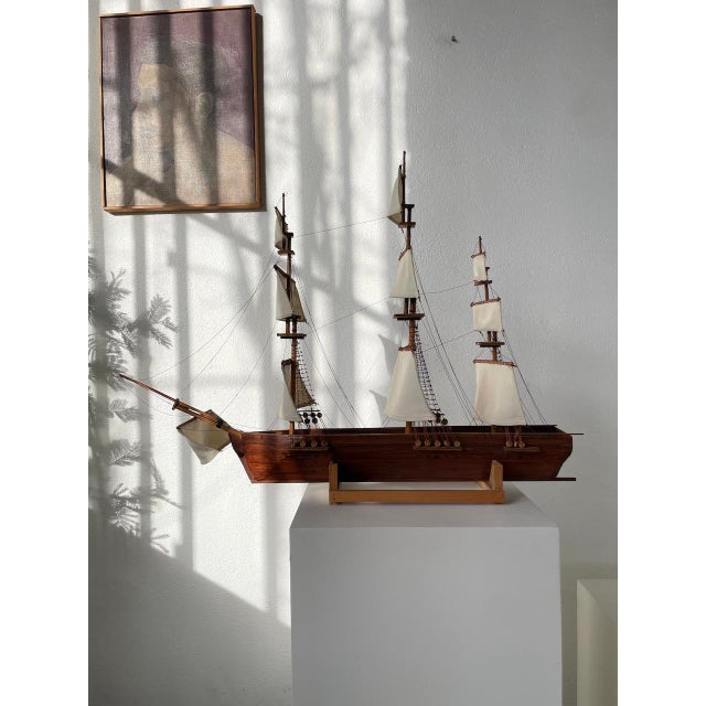 Vintage Model Boat, 1970 For Sale - Image 12 of 18