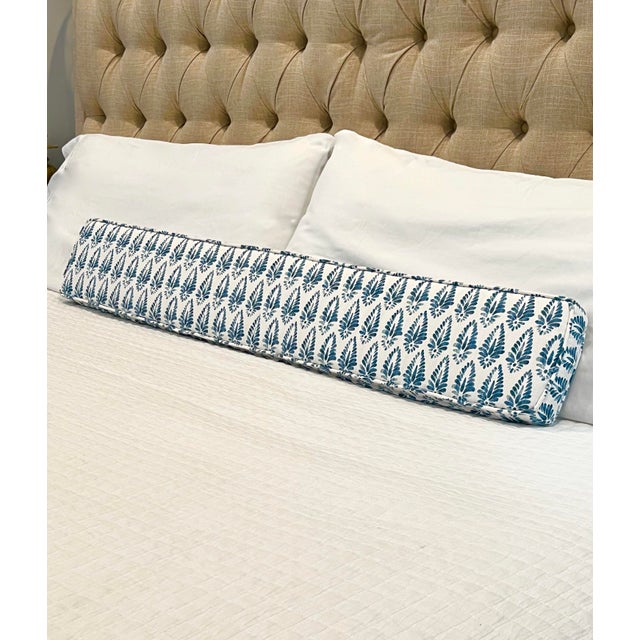 Ditch the multi-pillow bed with a beautiful, minimalist over-side rectangular modern lumbar pillow with cushion. This...