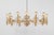 A wonderful and high-quality gilded chandelier by palwa -design sciolari, germany, 1970s. It is made of a 24-carat gold-...
