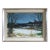 Mid-Century Modern 'Winter Light' Vintage Swedish Expressive Landscape Oil Painting, Framed For Sale