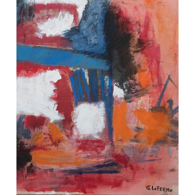 The Bridge is an original artwork realized by Giorgio Lo Fermo (b. 1947) in 2008. Original Oil Painting on Canvas applied...