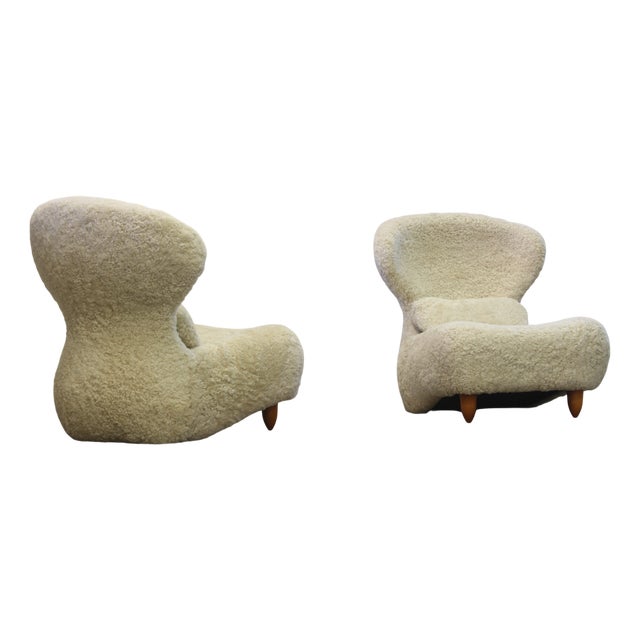 Set of Femina Body Lounge Chairs by Annie Hiéronimus for Cinna/Ligne Roset, 1980s For Sale