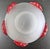 White Borowski Satin Finish Lips Studio Glass Bowl Signed to Base For Sale - Image 8 of 9