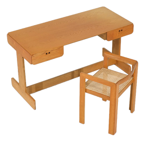 Samara Desk and Armchair by Derk Jan de Vries for Maisa, Belgium, 1977, Set of 2
