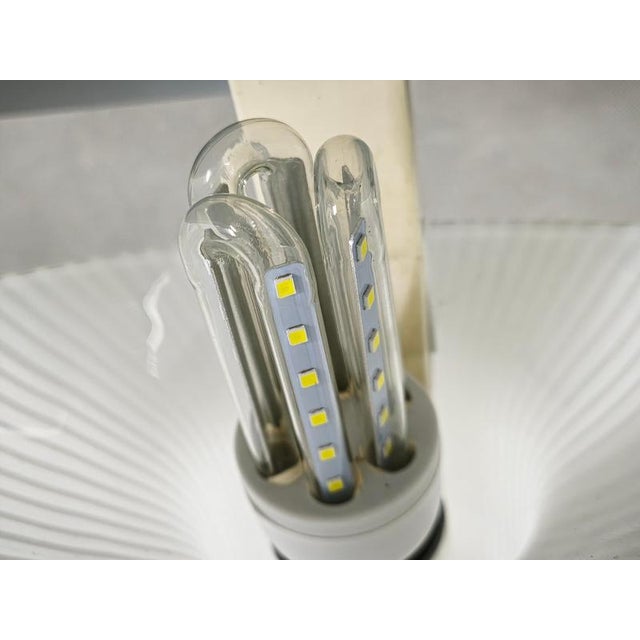 1970s Space Age Italian Murano Glass Table Lamp by Leucos, 1970s For Sale - Image 5 of 13