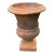 Vintage Aged Urn Style Tall Terra Cotta Planter For Sale