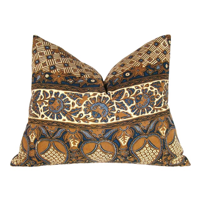 Floral And Paisley Indonesian Batik Pillow Cover Chairish