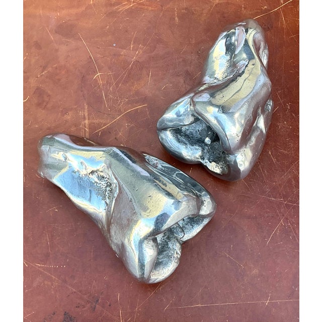 Vintage Polished Metal Bell Peppers - A Pair For Sale In West Palm - Image 6 of 12