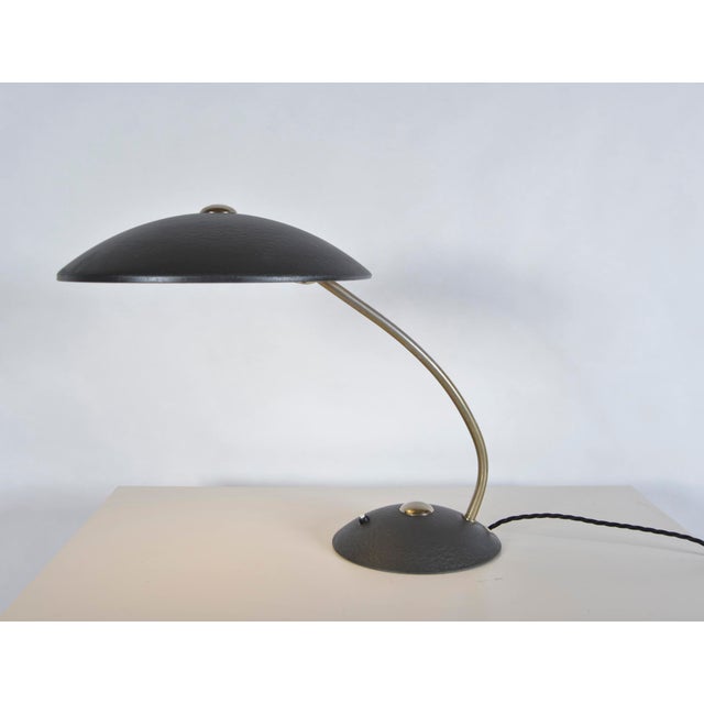 Mid-Century Industrial Grey Desk Light Lamp by Christian Dell for Kaiser Idell / Kaiser Leuchten, Germany, 1960 For Sale - Image 6 of 14