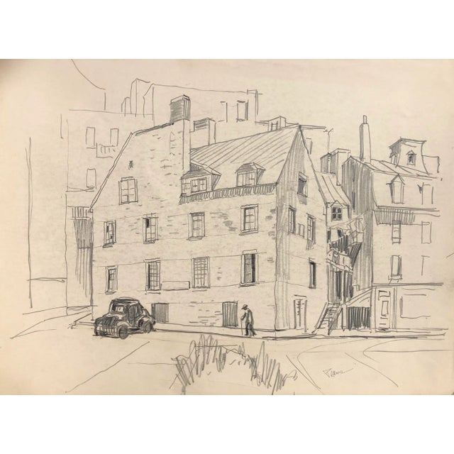 1930s Norman Kent Drawing of Paris For Sale - Image 4 of 4