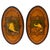 19th Century Pair 19th C. English Aesthetic Movement /Pre-Raphaelite Marquetry Muse Plaques For Sale - Image 5 of 17