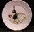 1960s Five Decorative Canape/Hors d'Oeuvres Porcelain Plates From French Maker L. Lourioux For Sale - Image 5 of 9