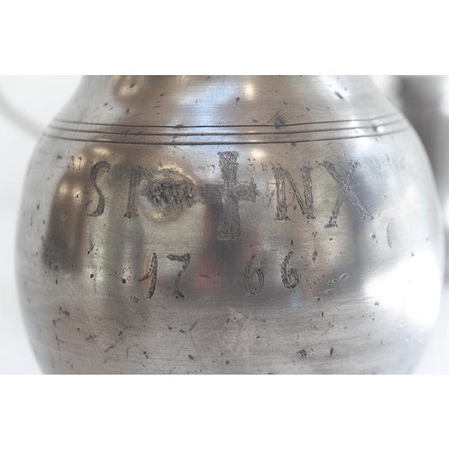 Antique English Pewter Tankards, 1900s, Set of 4 For Sale - Image 10 of 18