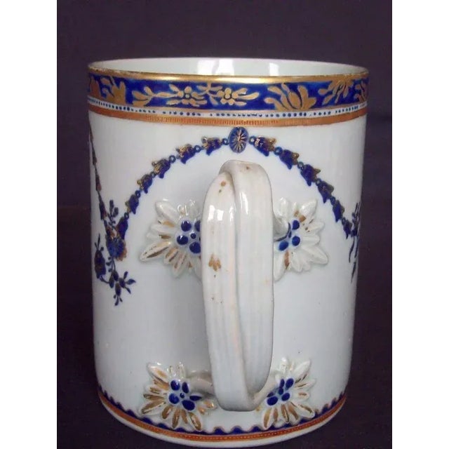 Ceramic 1800 - 1810 Chinese Export Porcelain Tankard Mug for the American Federal Market For Sale - Image 7 of 11