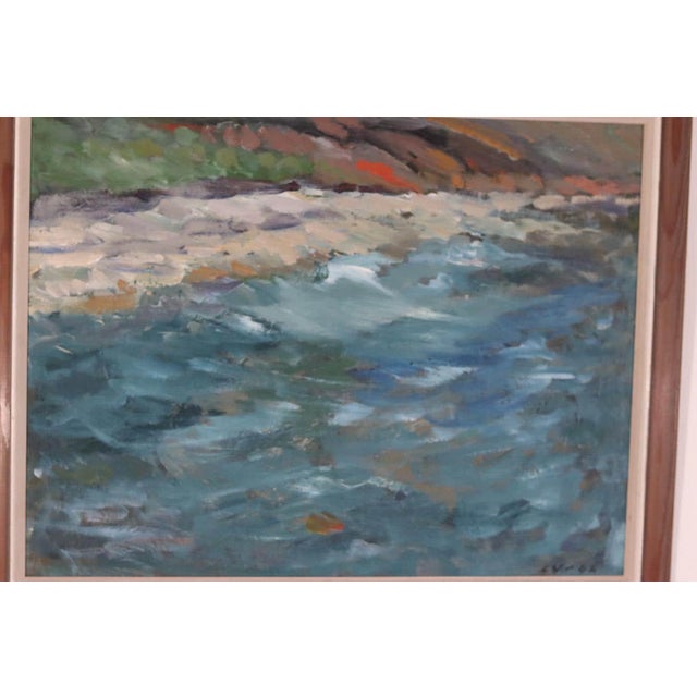 Luv, Seashore, 1962, Oil on Panel, Framed For Sale - Image 6 of 18