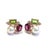 Not Yet Made - Made To Order Bochic “Orient” Akoya Pearl, Peridot & Topaz Earrings Set 18K Gold & Silver For Sale - Image 5 of 10