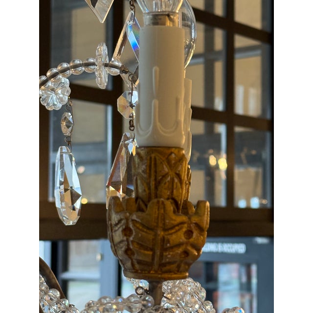 Eloquence Petite Genovese Six-Light Chandelier, Aged Gold For Sale - Image 12 of 13