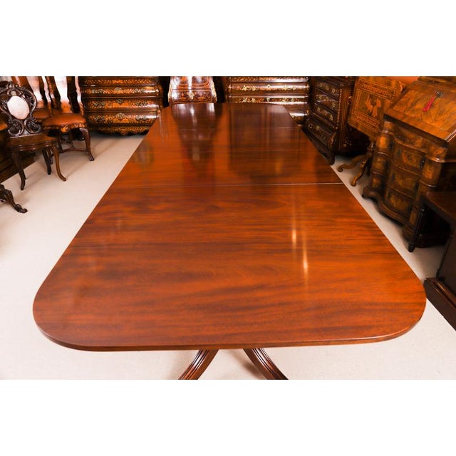 Vintage Regency Revival Dining Table by William Tillman, 1980s For Sale - Image 4 of 17