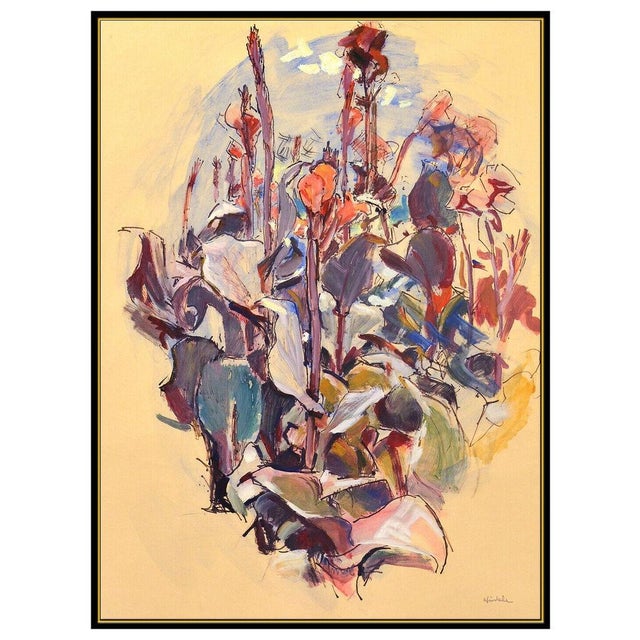 Message us to inquire about custom framing options! (Included for free with every purchase) The artwork here, "Cannas -...