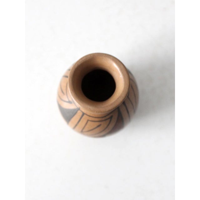 Mid 20th Century Vintage Southwestern Pottery Mini Vase For Sale - Image 5 of 9