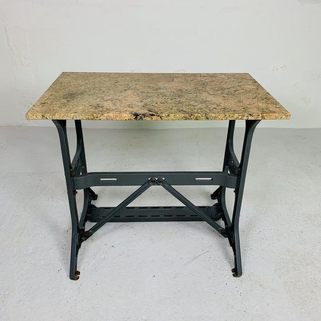 Garden Table with Marble Top, 1950s For Sale - Image 11 of 18
